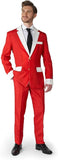 Suitmeister Christmas Suits for Men in Different Prints – Ugly Xmas Sweater Costumes Include Jacket Pants & Tie