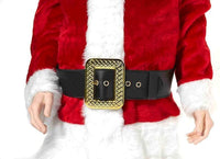 Deluxe Adult Santa Belt Pirate Belt Costume Accessory, Black,