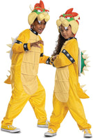 Bowser Costume Hooded Jumpsuit, Official Super Mario Character Costume for Kids, Size (7-8)