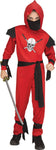 Red Skull Ninja Child halloween costume large 12-14