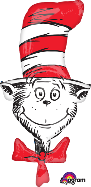 Dr. Suess Cat in The Hat SuperShape Balloon