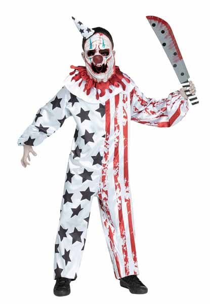 Cutter the CLOWN Kids Medium HALLOWEEN COSTUME – Dotsy's Entertainment Co.